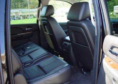Suburban SUV back seat