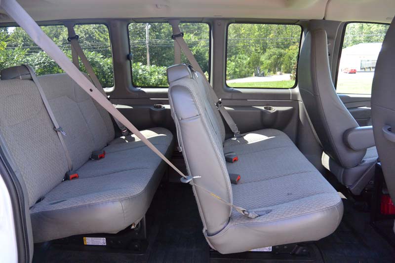 GMC passenger van back seat