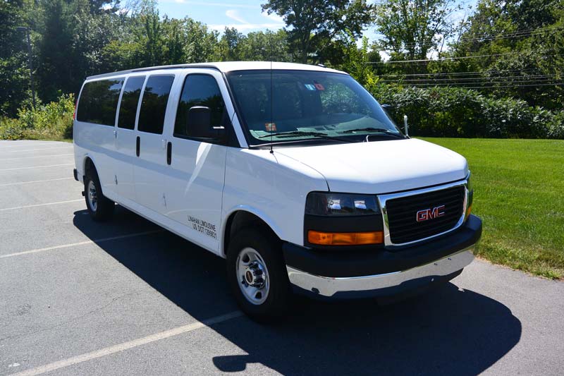 GMC passenger van front