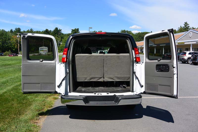 GMC passenger van back